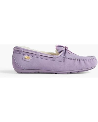 Australia Luxe Prost Shearling Loafers - Purple