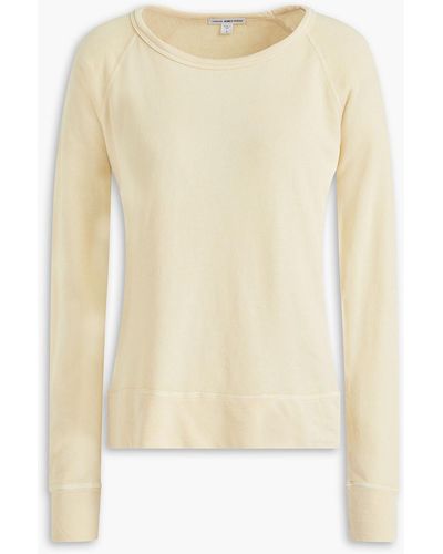 James Perse French Cotton-terry Sweatshirt - Natural