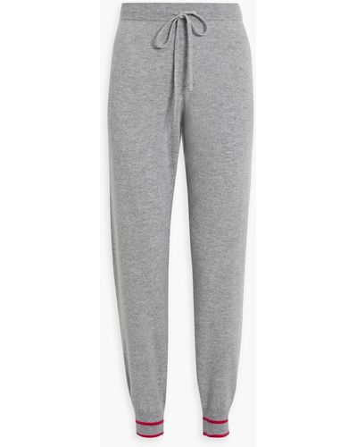 Chinti & Parker Merino Wool And Cashmere-blend Track Pants - Gray