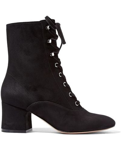Gianvito Rossi Suede Ankle Boots - Black
