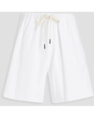 Bassike Shorts aus bio-baumwollfrottee - Weiß