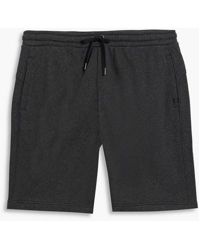 Derek Rose Quinn shorts aus frottee aus einer baumwoll-modalmischung mit tunnelzug - Schwarz