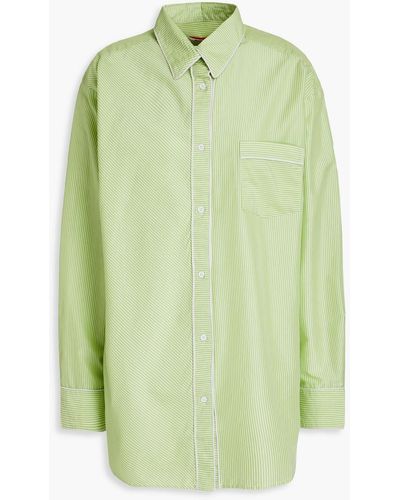 Solid & Striped Striped Cotton-blend Oxford Shirt - Green