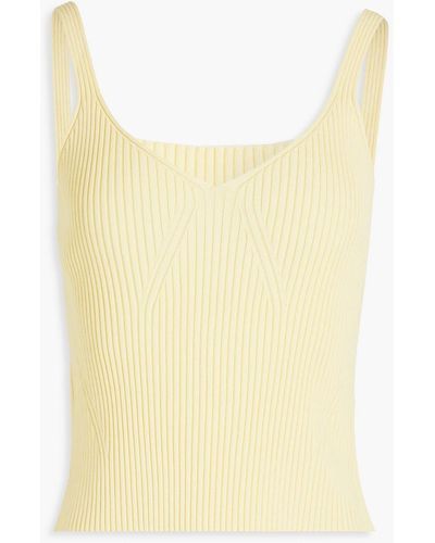 LVIR Ribbed-knit Camisole - Yellow