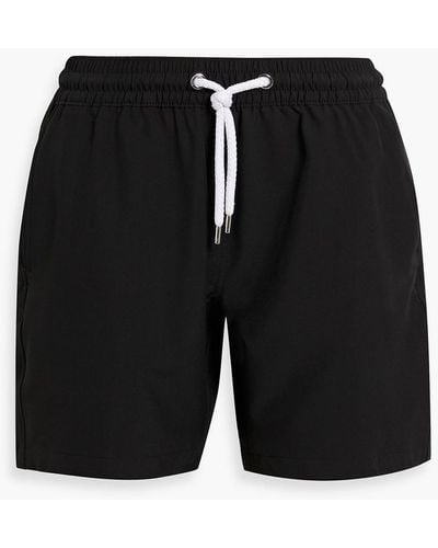 Frescobol Carioca Mid-length Swim Shorts - Black