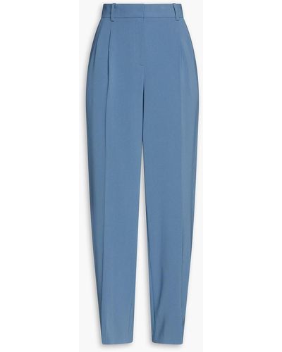 Theory Crepe Tapered Trousers - Blue