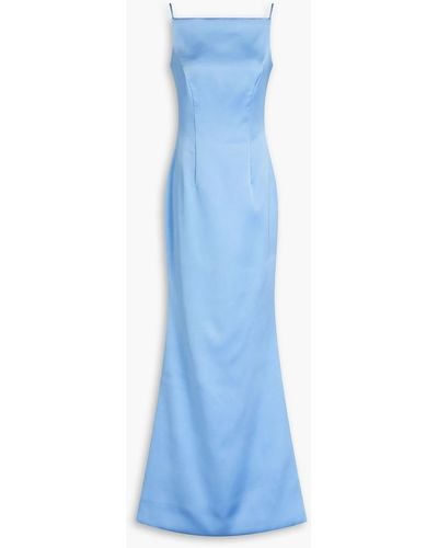 Rasario Twill Maxi Dress - Blue