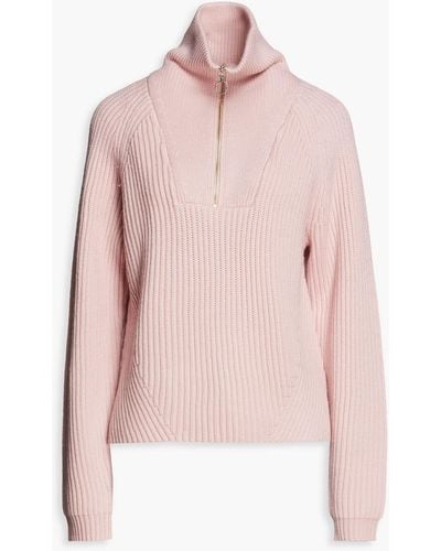 Joie Palema Ribbed Wool Sweater - Pink