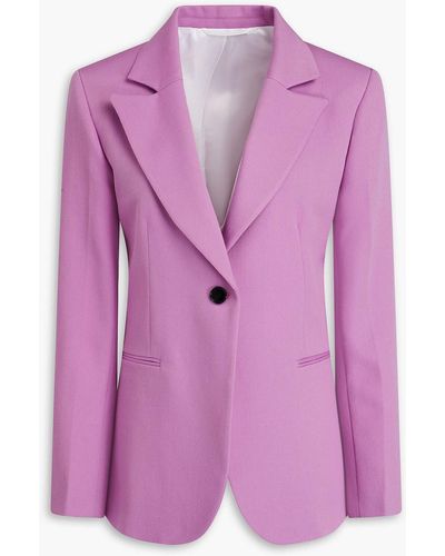 Victoria Beckham Wool-twill Blazer - Purple