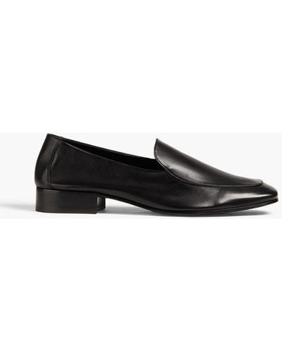 Sandro Leather Loafers - Black