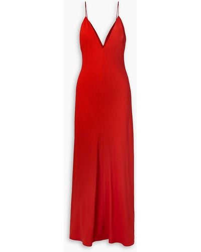 Stella McCartney Crepe Open-back Maxi Dress - Red