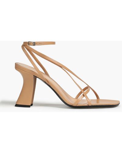 BY FAR Kersti Leather Sandals - Natural