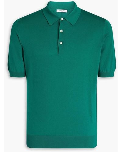 Boglioli Cotton-jersey Polo Shirt - Green