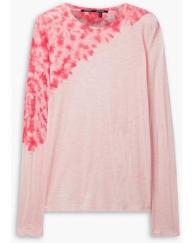 Proenza Schouler Tie-dyed Cotton-jersey Top - Pink