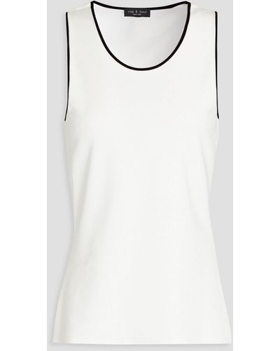 Rag & Bone Nora tanktop aus stretch-jersey mit cut-outs - Weiß
