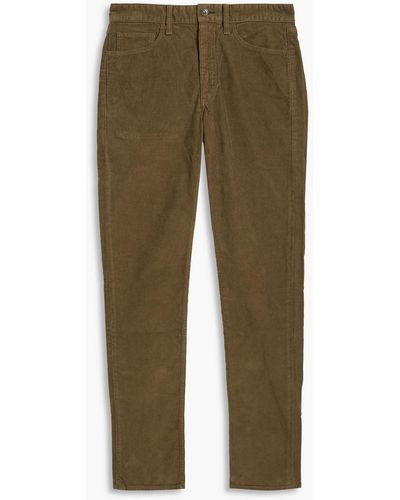 Rag & Bone Fit 2 Slim-fit Cotton-blend Corduroy Pants - Brown