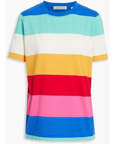 Chinti & Parker Striped Cotton-jersey T-shirt - Multicolour