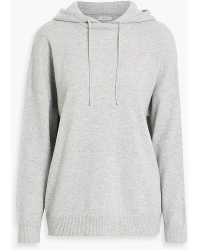 Iris & Ink Stevie Wool And Cashmere-blend Hoodie - White