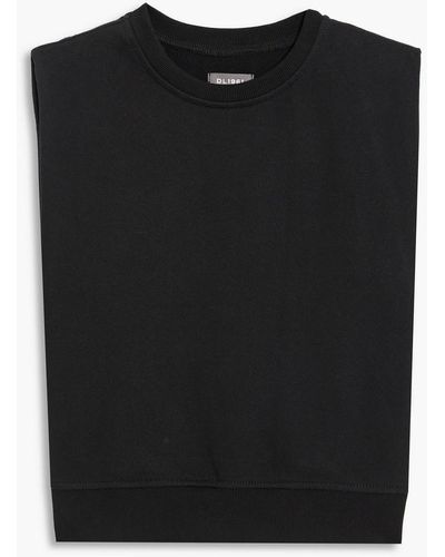 DL1961 French Cotton-terry Top - Black