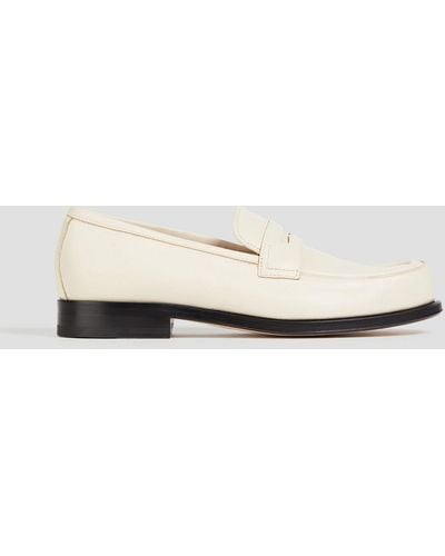 Sergio Rossi Leather Loafers - White