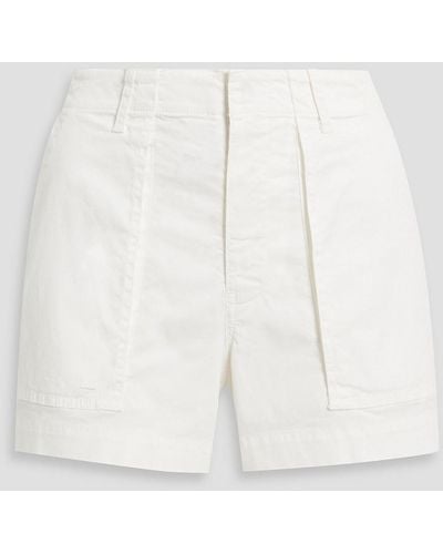 Nili Lotan Cotton-blend Twill Shorts - White