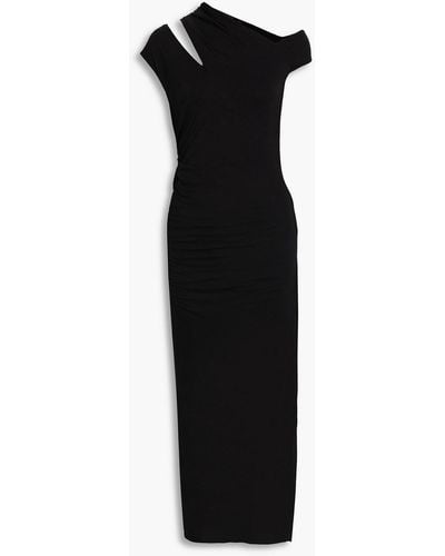 Helmut Lang Cutout Jersey Dress - Black