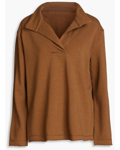 James Perse French Cotton-terry Sweatshirt - Brown