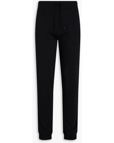 A.P.C. French Cotton-terry Drawstring Joggers - Black