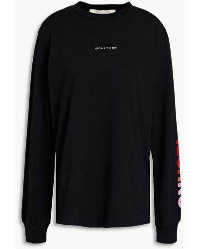 1017 ALYX 9SM Printed Cotton-jersey T-shirt - Black
