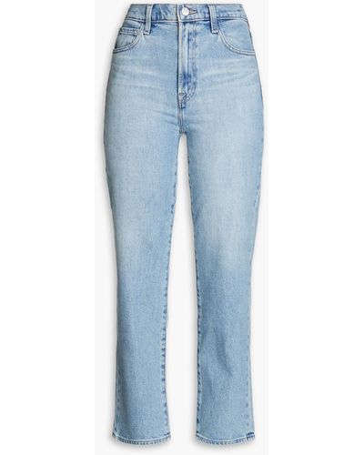 J Brand Marcella High-rise Straight-leg Jeans - Blue