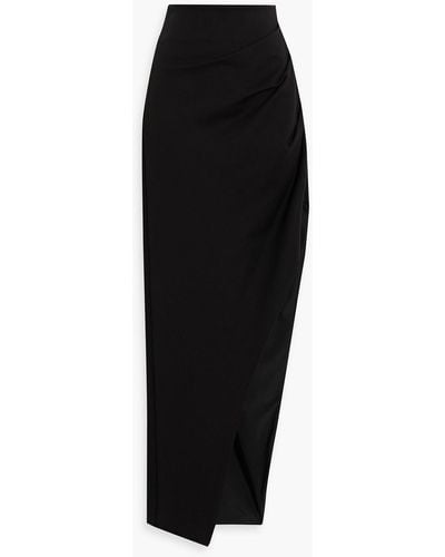 Nicholas Selah Asymmetric Pleated Jersey Skirt - Black