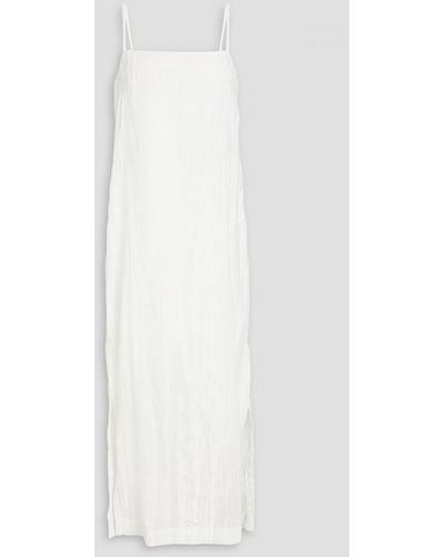 Loulou Studio Crushed Velvet Maxi Dress - White