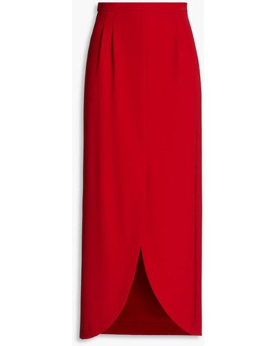 Boutique Moschino Stretch-cady Maxi Skirt - Red