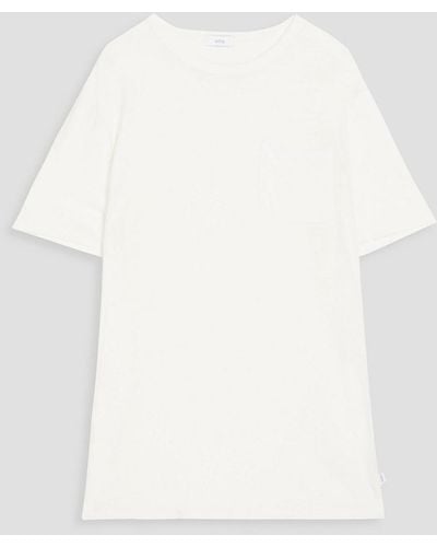 Onia Linen-blend Jersey T-shirt - White