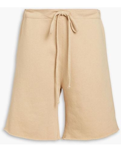 Nili Lotan Austin French Cotton-terry Shorts - Natural