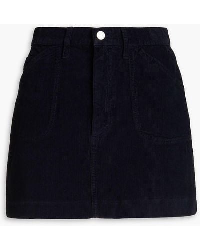 RE/DONE 70s Cotton-corduroy Mini Skirt - Blue