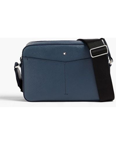 Montblanc Textured-leather Camera Bag - Blue