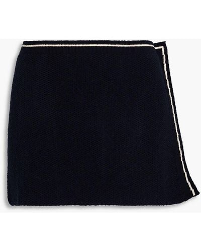 Jacquemus Sorbetto Bouclé-knit Mini Skirt - Blue