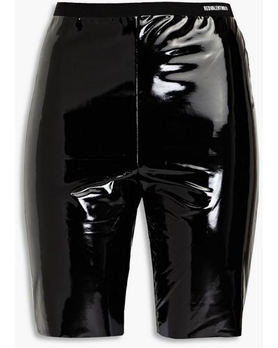 RED Valentino Stretch-vinyl Shorts - Black