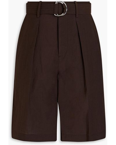 Nanushka Shorts aus baumwoll-crêpe - Grau