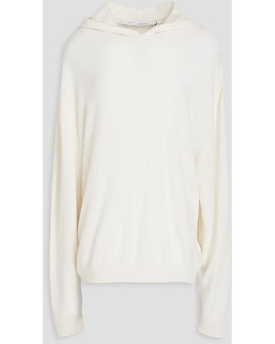 IRO Cotton And Cashmere-blend Hoodie - White