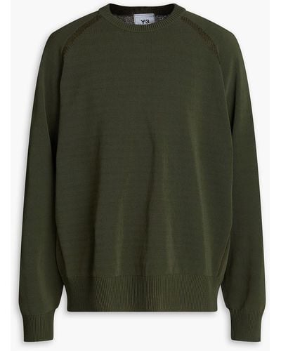 Y-3 Knitted Jumper - Green