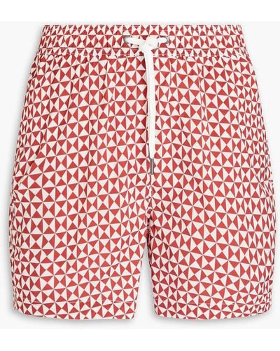 Onia Charles Short-length Printed Swim Shorts - Red