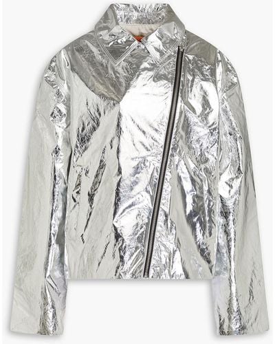 Stine Goya Jacke aus beschichtetem twill mit -effekt - Weiß