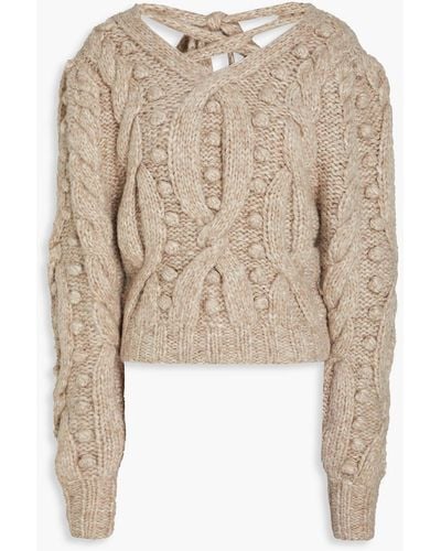 Sea Caden Cable-knit Wool-blend Sweater - Natural