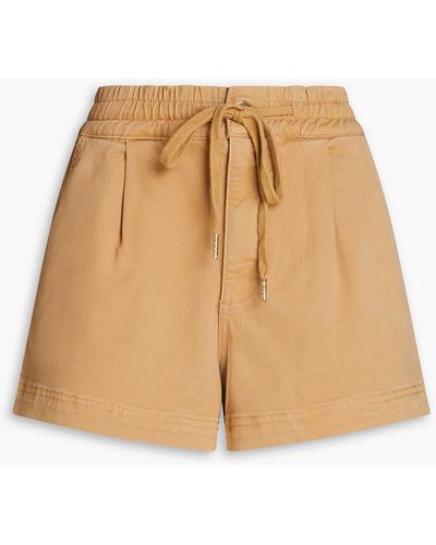 DL1961 Rylan Cotton-blend Twill Shorts - Natural