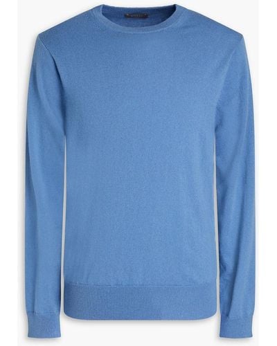 N.Peal Cashmere The Oxford Cashmere Sweater - Blue