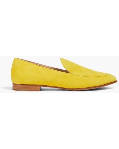 Gianvito Rossi Marcel Suede Loafers - Yellow