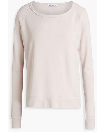 James Perse French Cotton-terry Sweatshirt - Pink