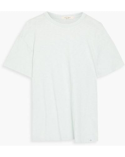 Rag & Bone Slub Pima Cotton-jersey T-shirt - White